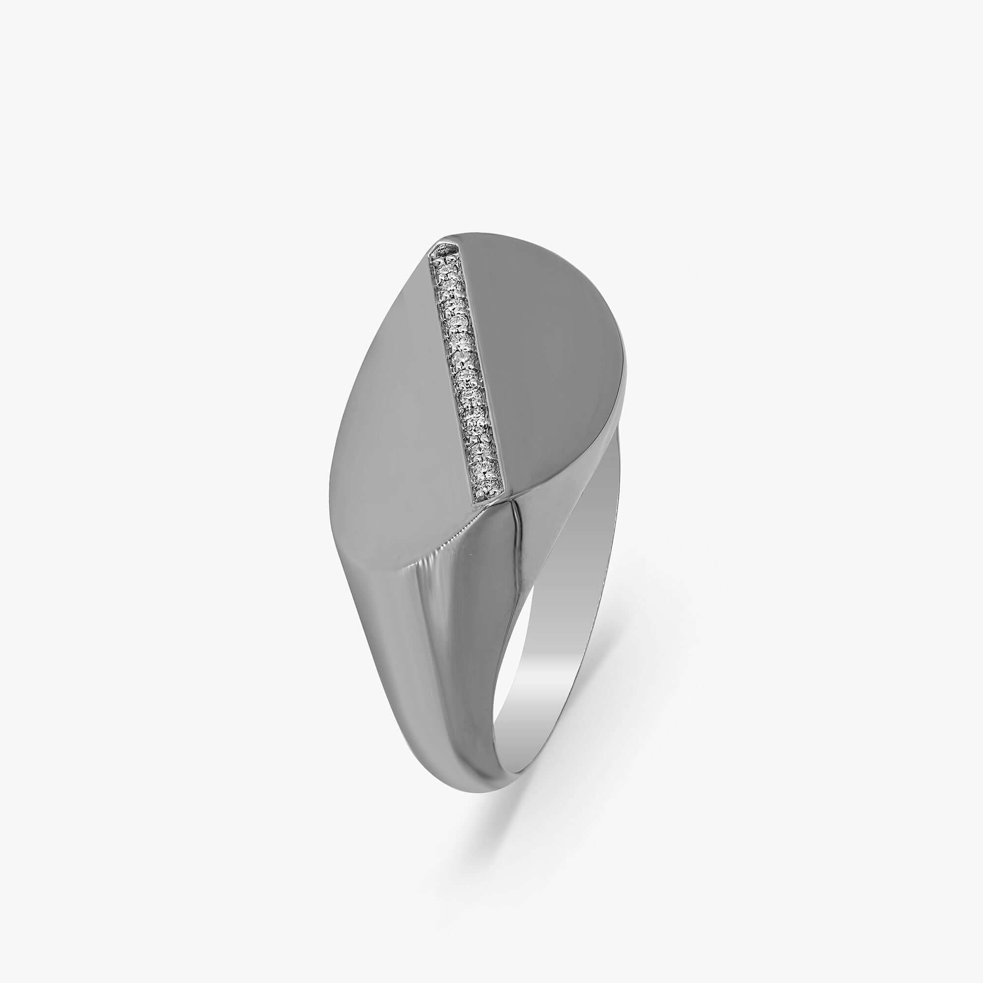 Modern Pırlanta Geometrik Yüzük