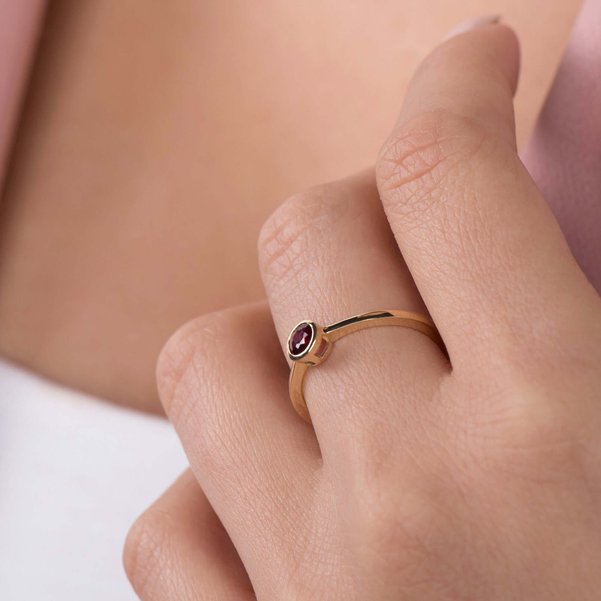 Yakut Tektaş Yüzük