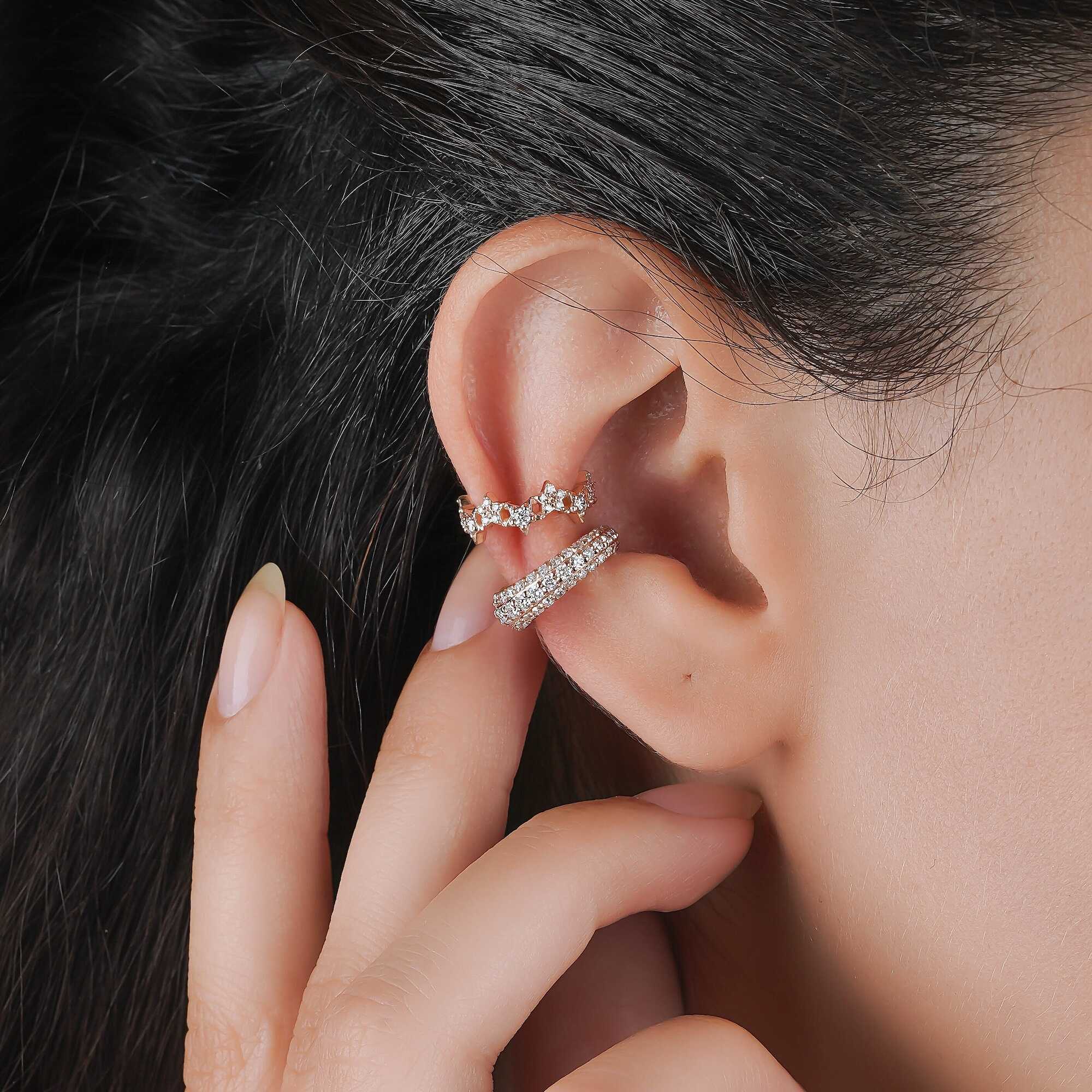 Pırlanta Takım Yıldızı Ear Cuff