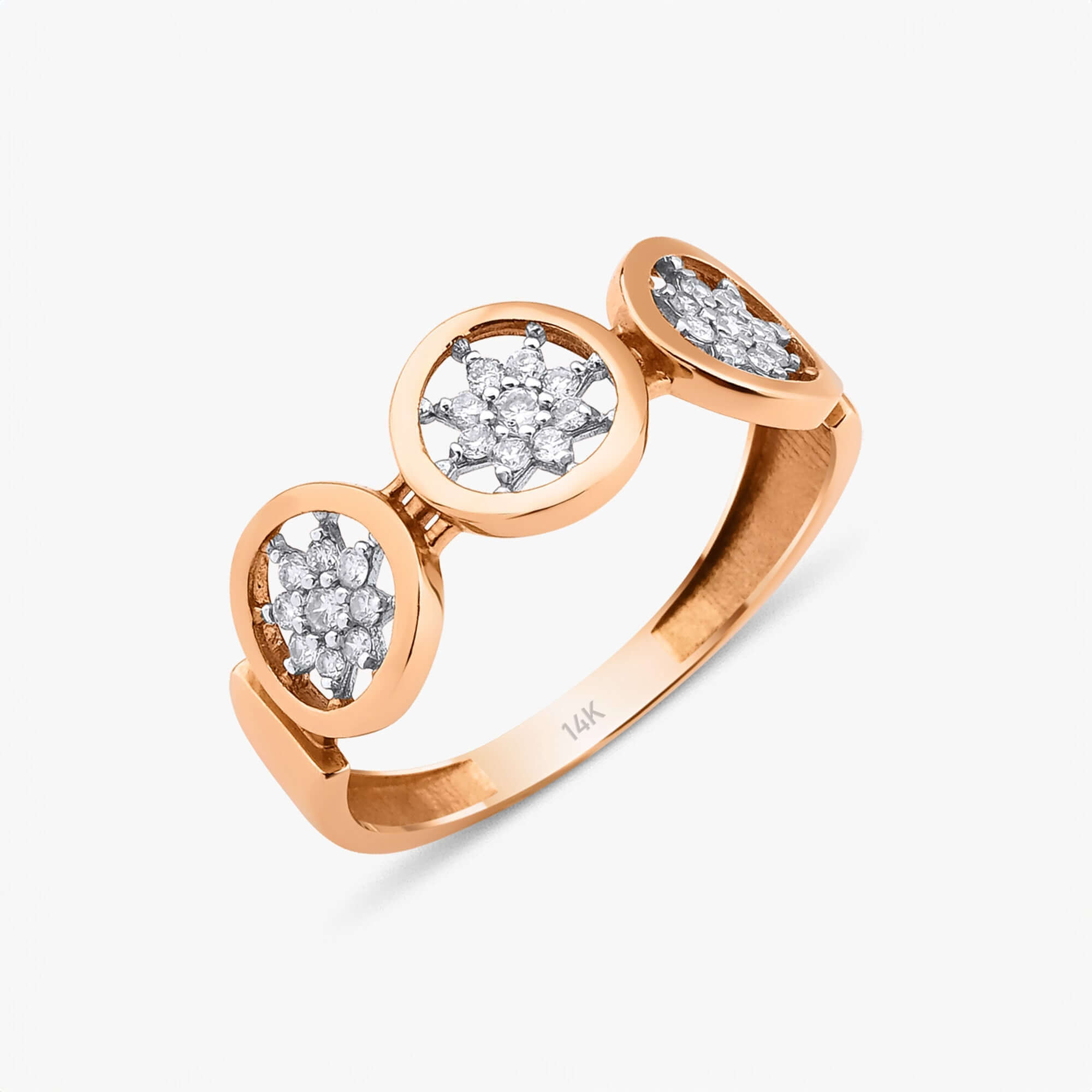 Pırlanta Trio Yıldız Patlaması Yüzük