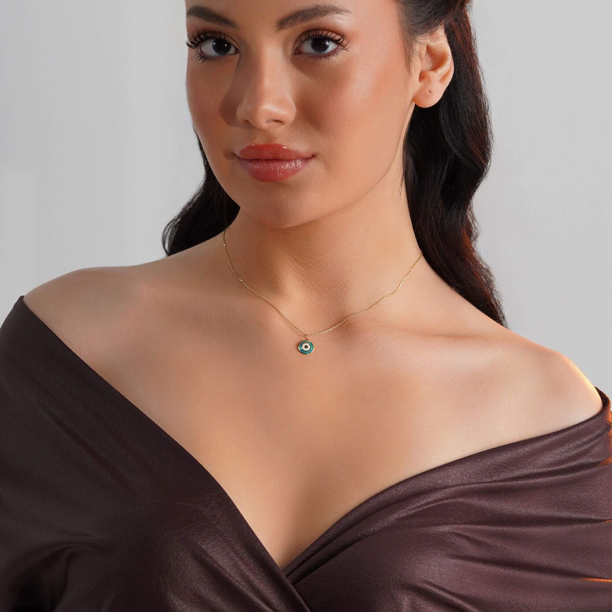 Okyanus Mavisi Nazar Kolye