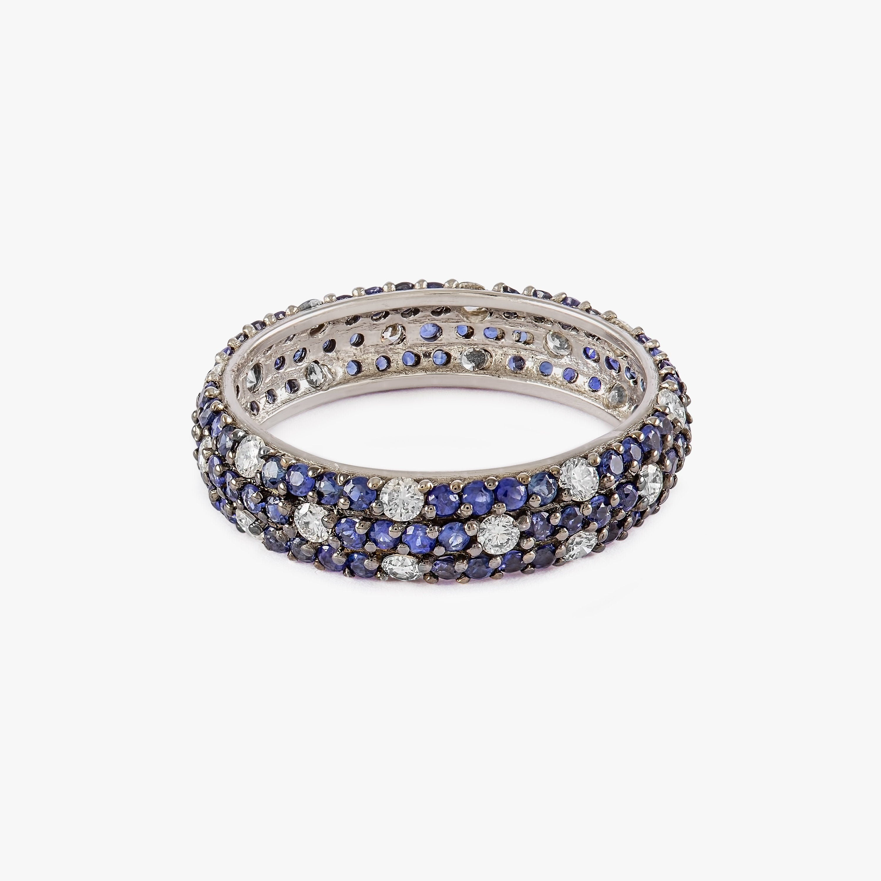 Safir ve Pırlanta Tamtur Yüzük / Blue Classic