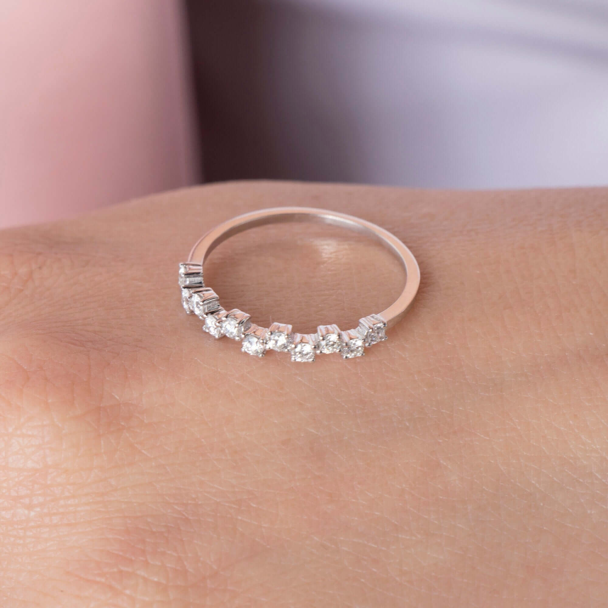 Zikzak Pırlanta Yüzük