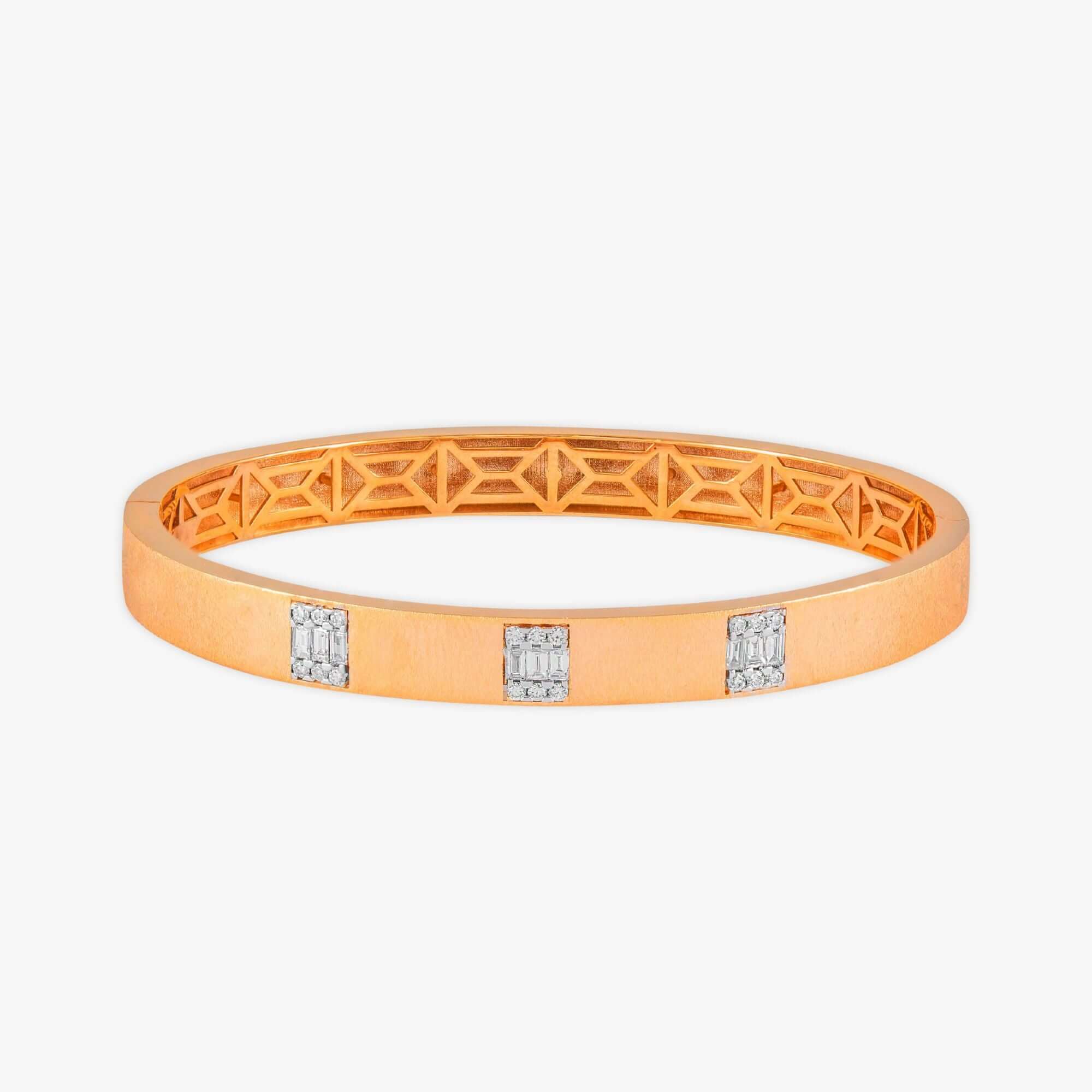 Modern Mat Pırlanta Bilezik / Modern Matte