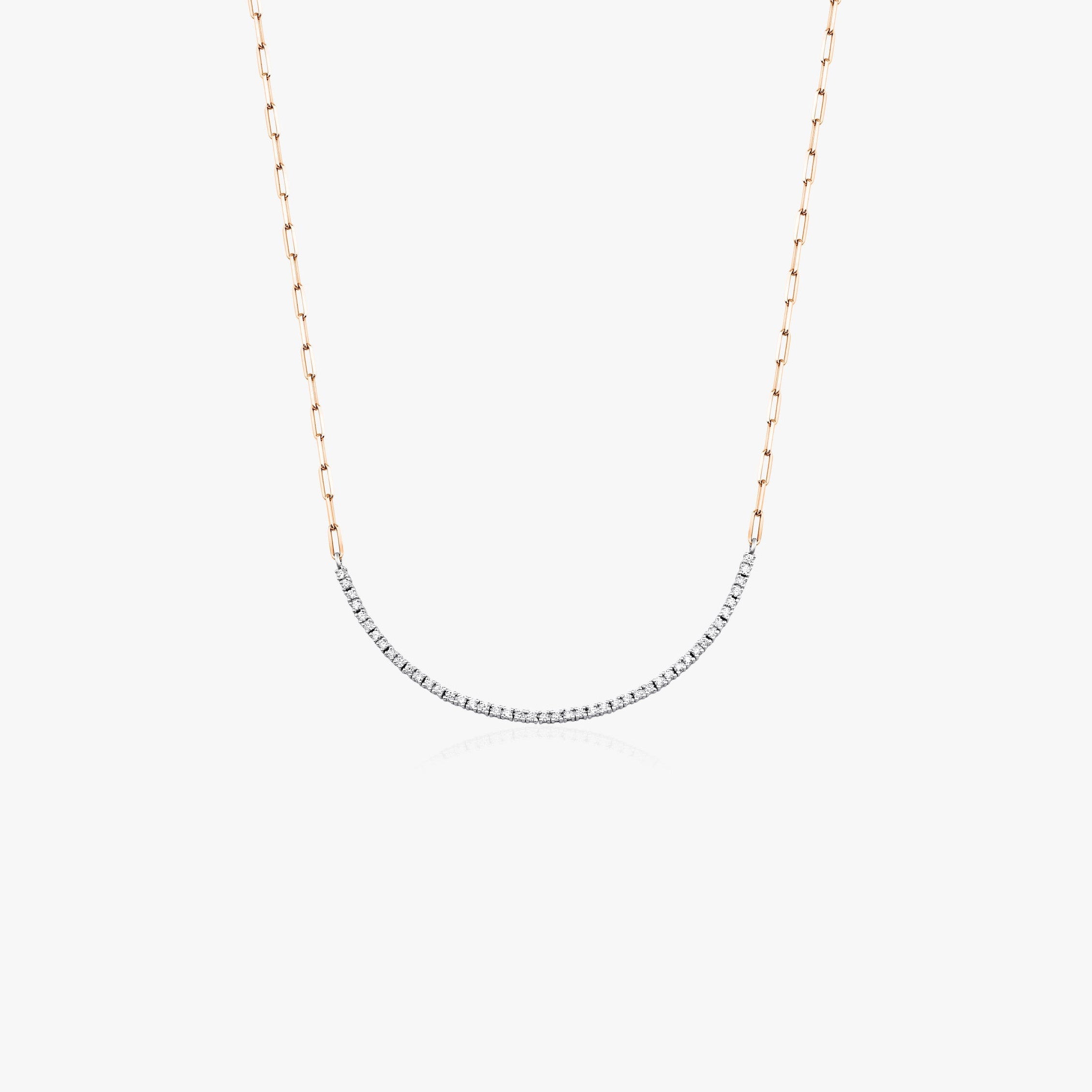 Modern Pırlanta Kolye / The Quarter Tennis Necklace