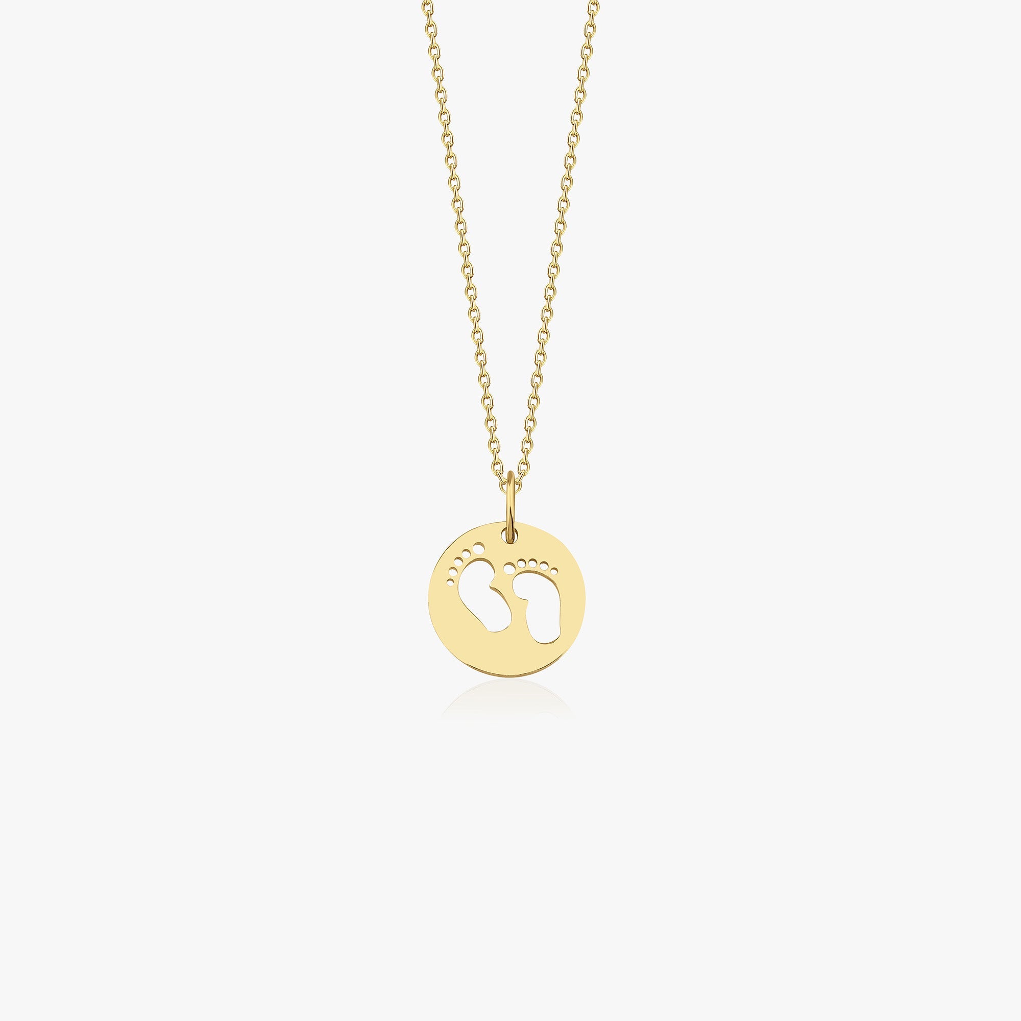 Minimal Bebek Ayak İzi Kolye
