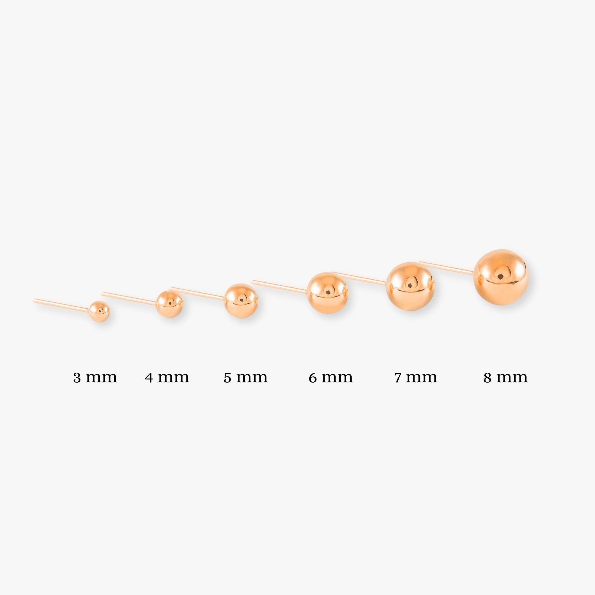 Altın Top Küpe / Ball Studs