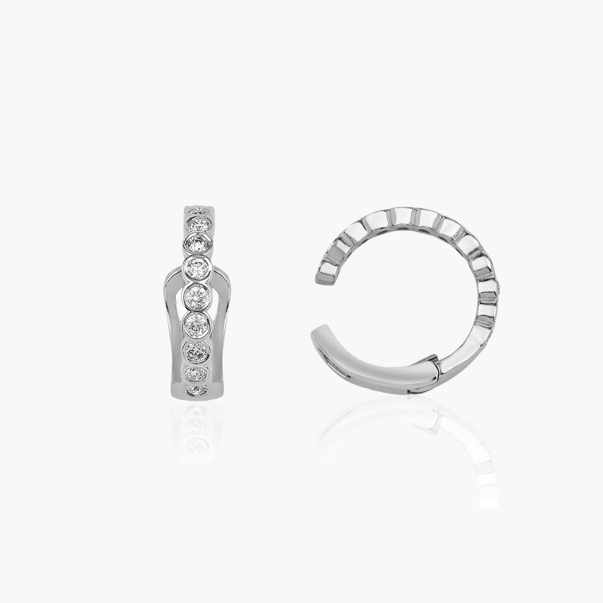 Bezel Set Ear Cuff