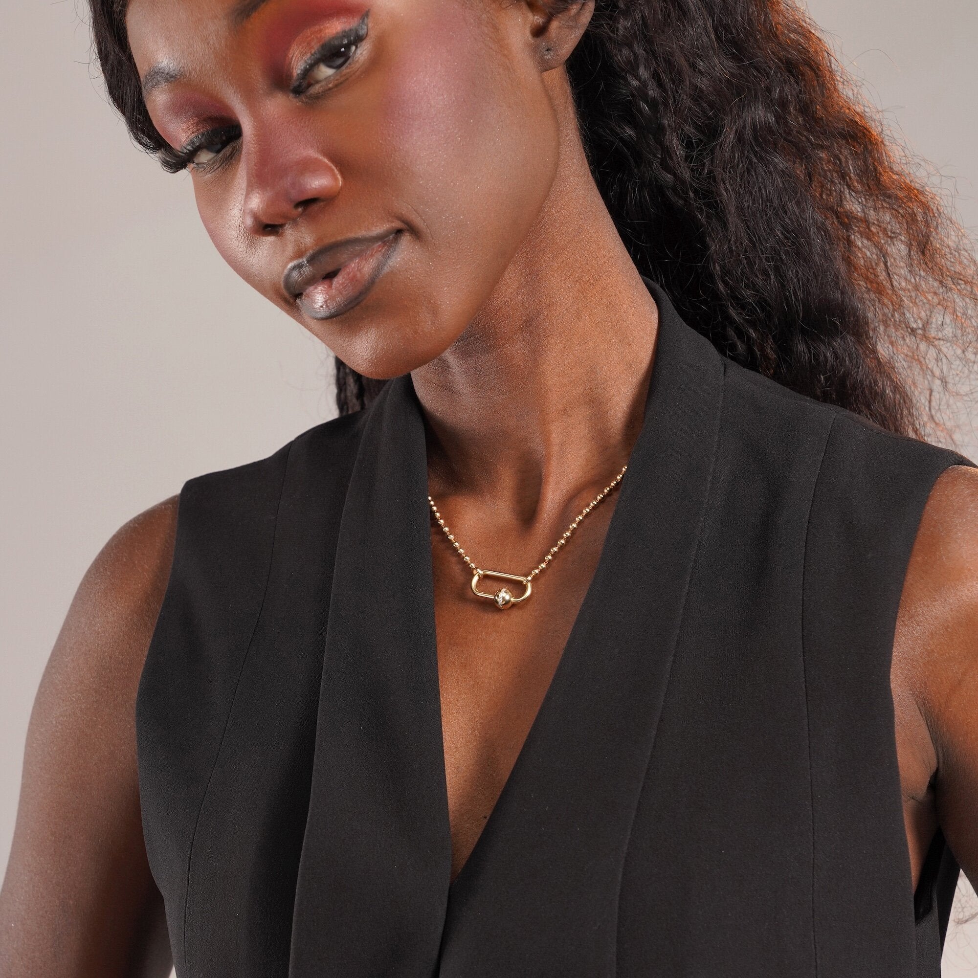 Modern Pırlanta Carabiner Kilit / Modern Diamond Carabiner Lock