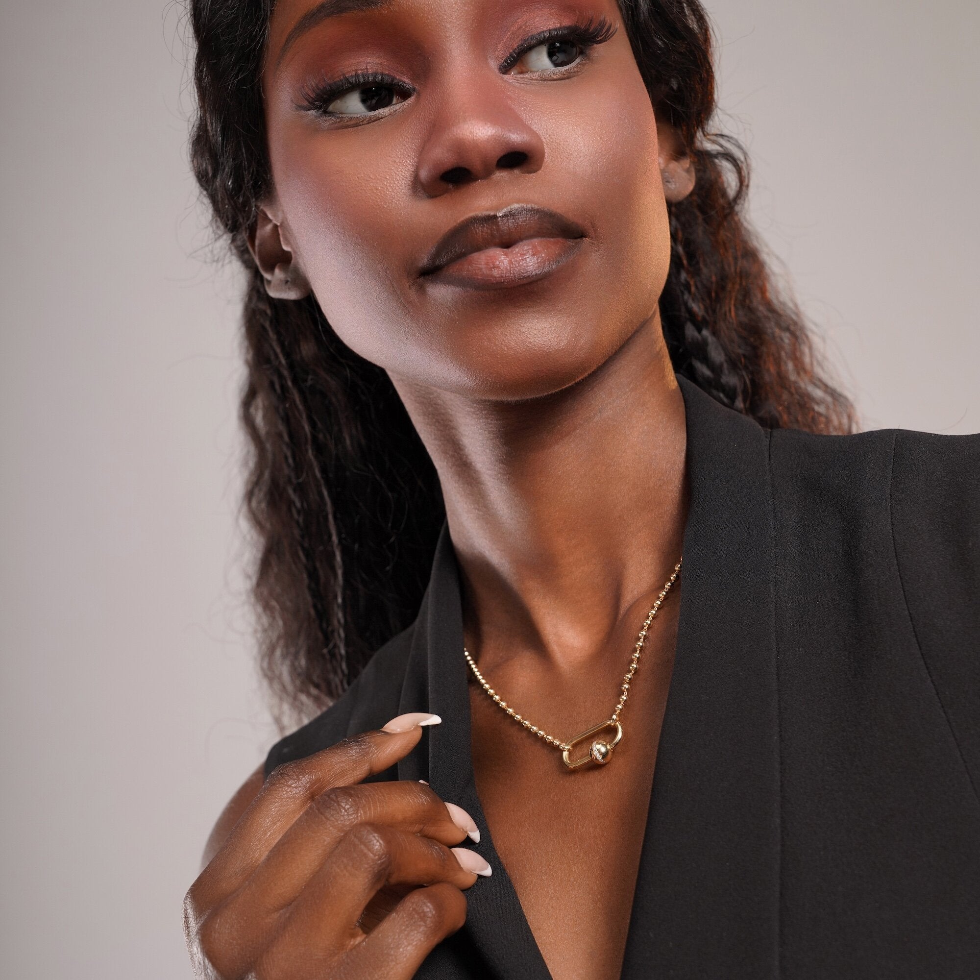 Modern Pırlanta Carabiner Kilit / Modern Diamond Carabiner Lock