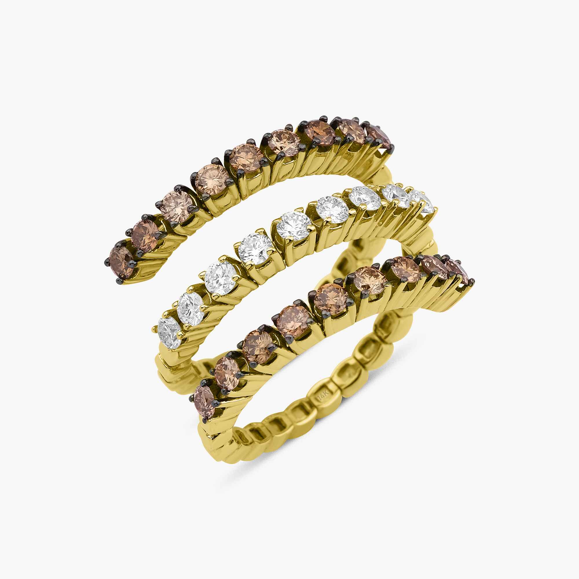 Süzme Sarmal Yüzük / Graduated Wrap Ring