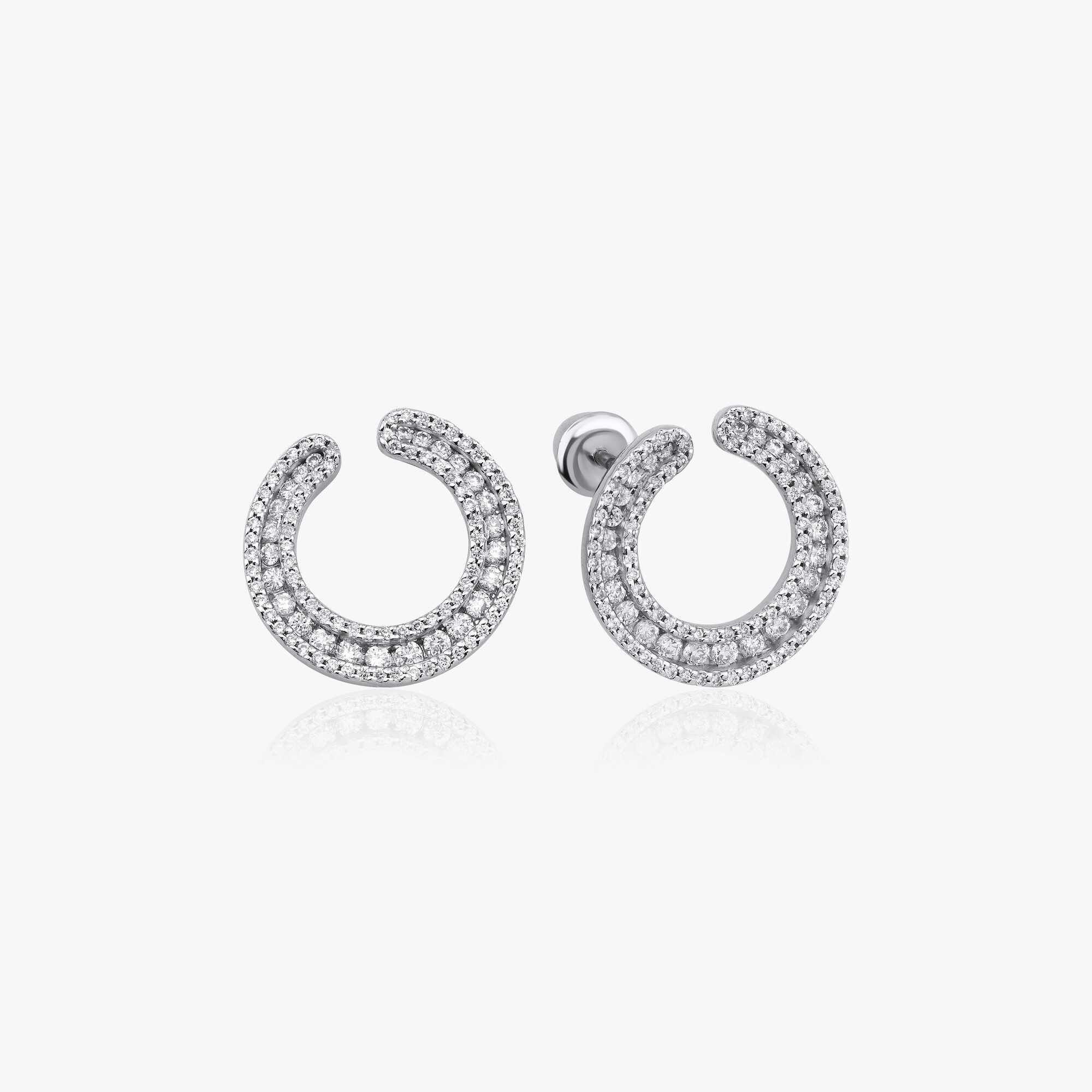 Pırlanta Çember Küpe / Eternal Diamond Circle Earrings