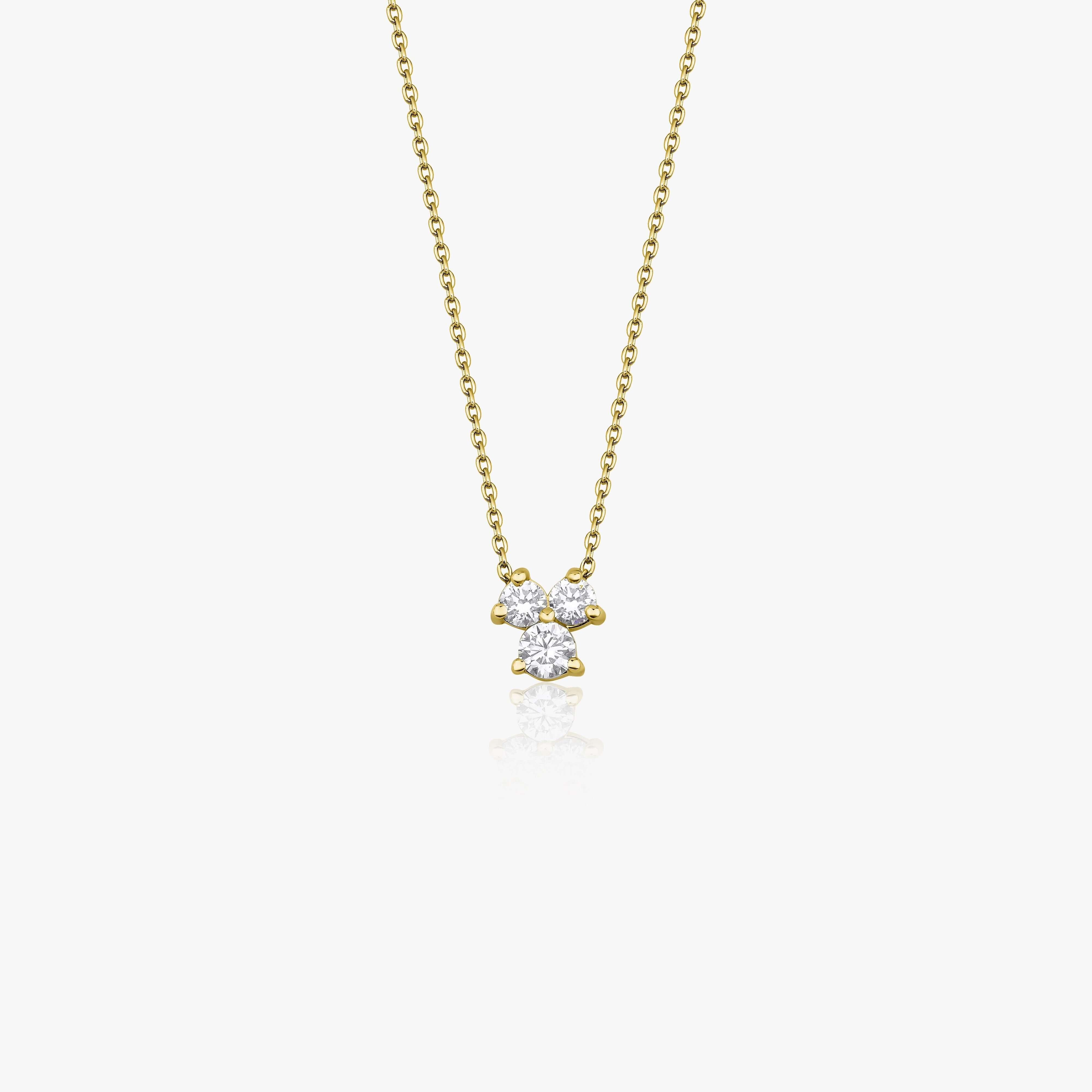 Üçtaş Pırlanta Kolye / Diamond Trio Necklace