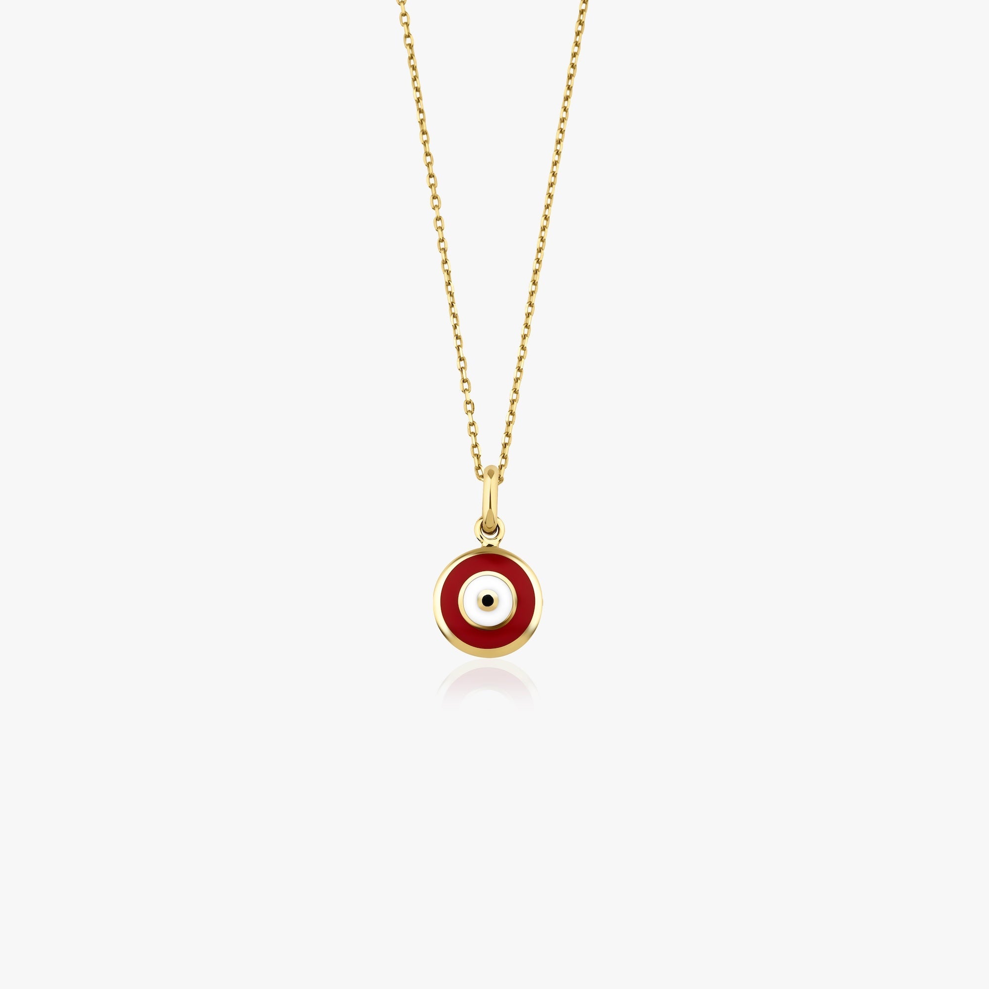Mineli Kırmızı Nazar Kolye / Red Eye