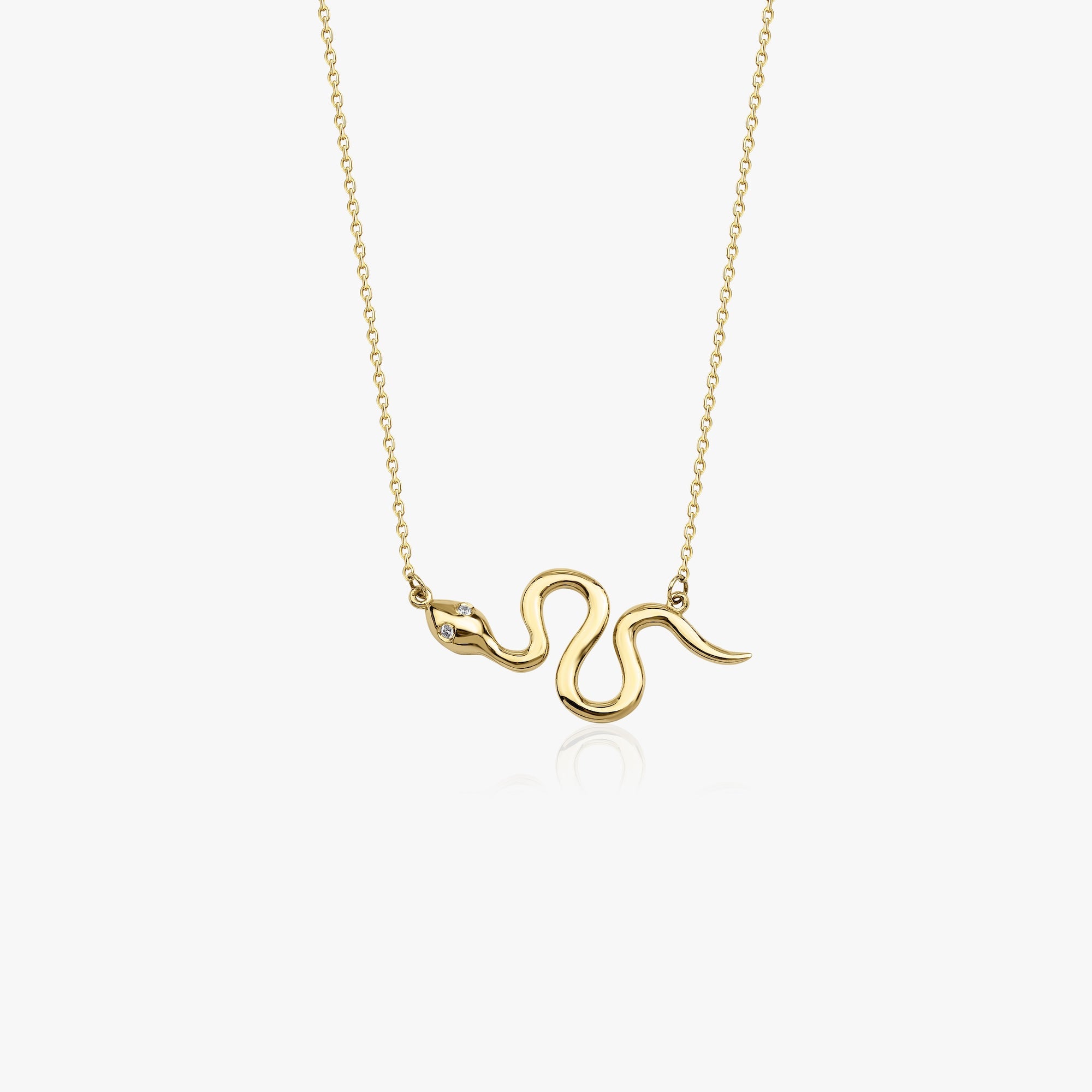 Minimal Yılan Kolye / Mini Golden Snake