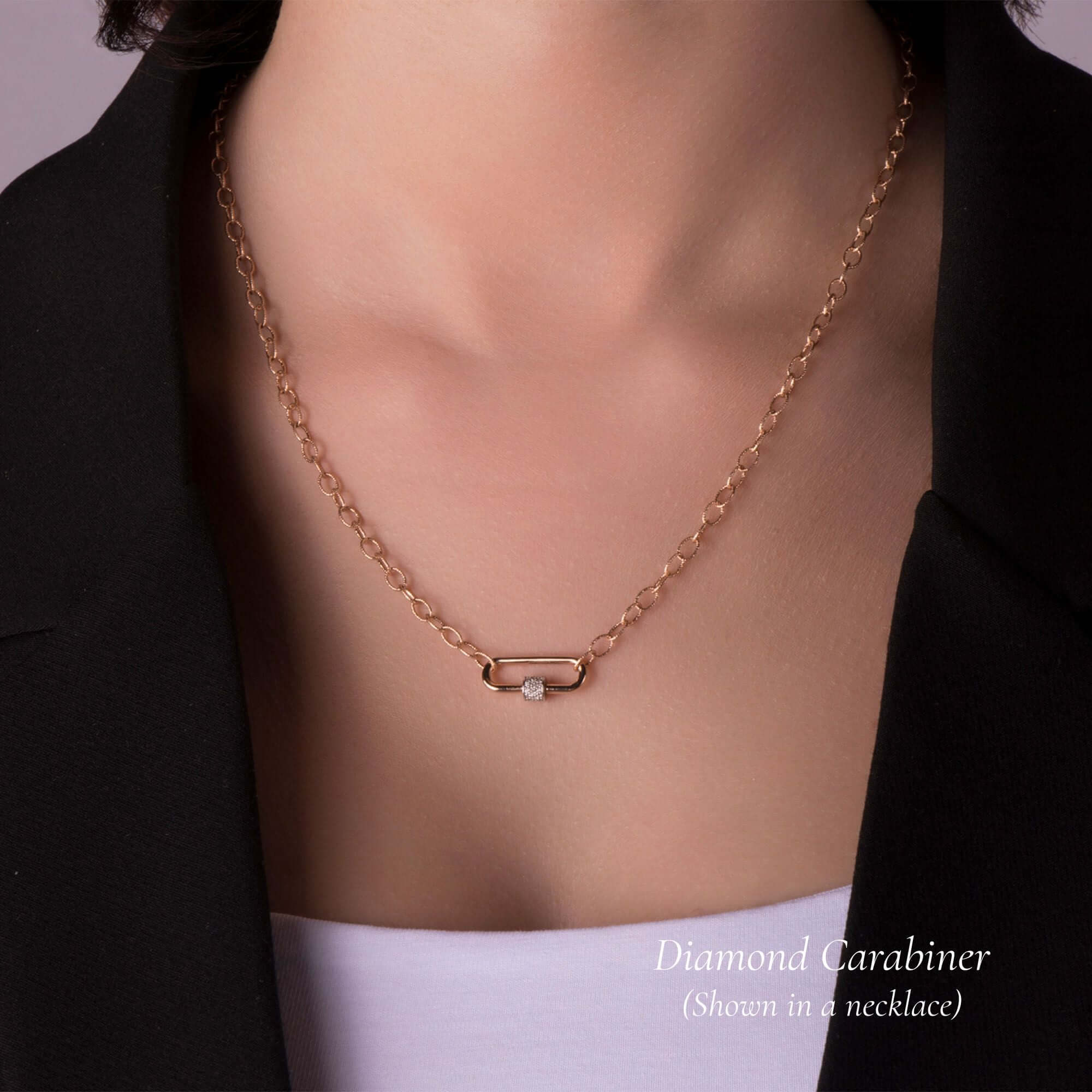 Minimal Pırlanta Carabiner Kilit / Mini Carabiner