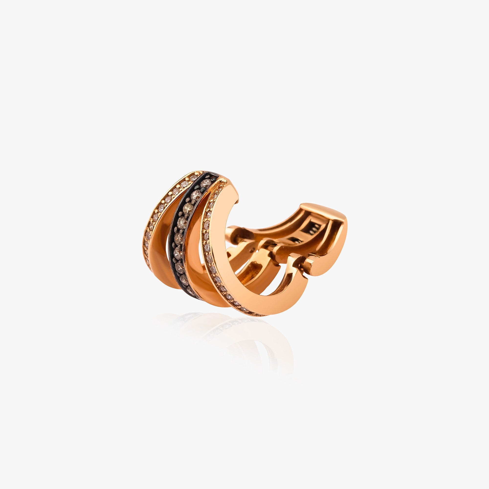 Üç Çizgili Pırlanta Ear Cuff / Trio Cuff