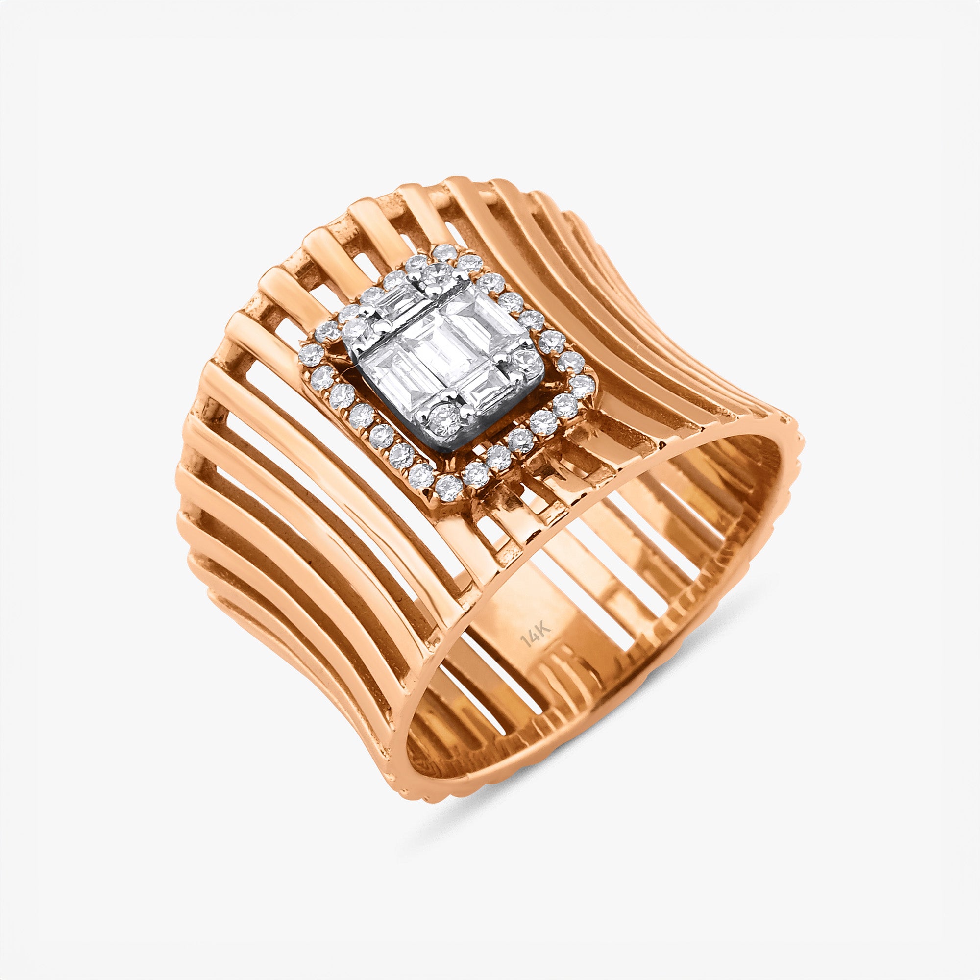 Modern Geniş Baget Yüzük / Modern Cigar Band