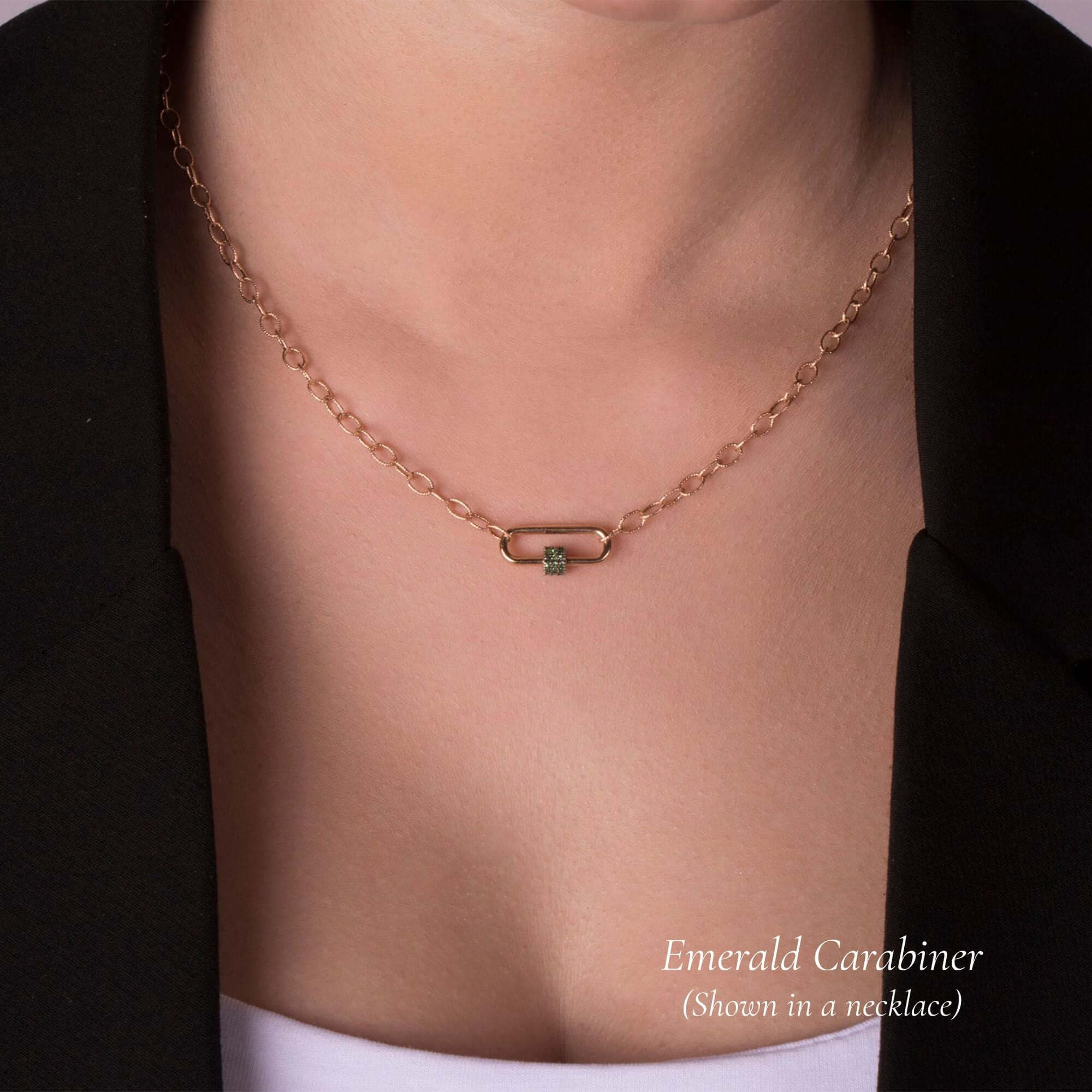 Minimal Pırlanta Carabiner Kilit / Mini Carabiner