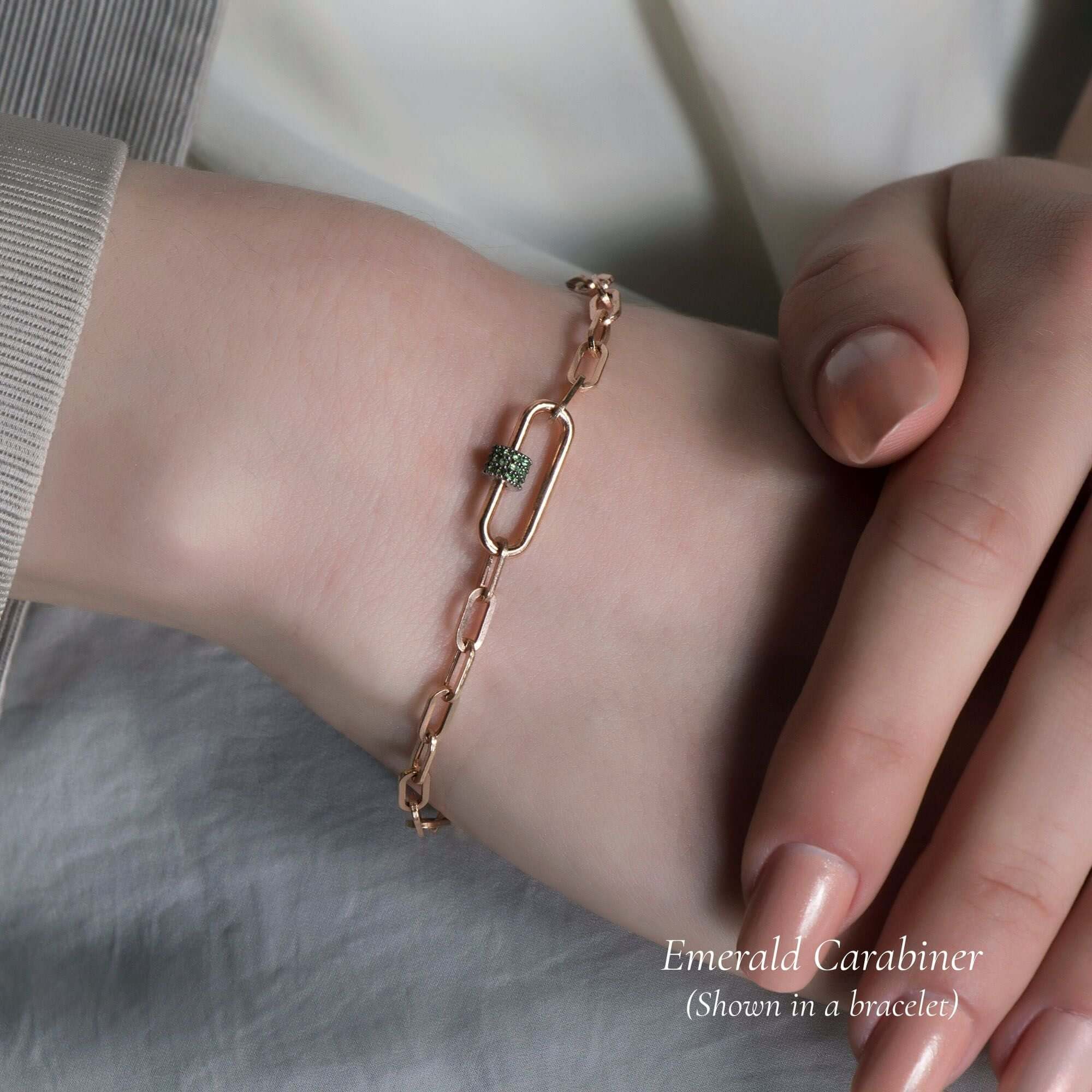 Minimal Pırlanta Carabiner Kilit / Mini Carabiner