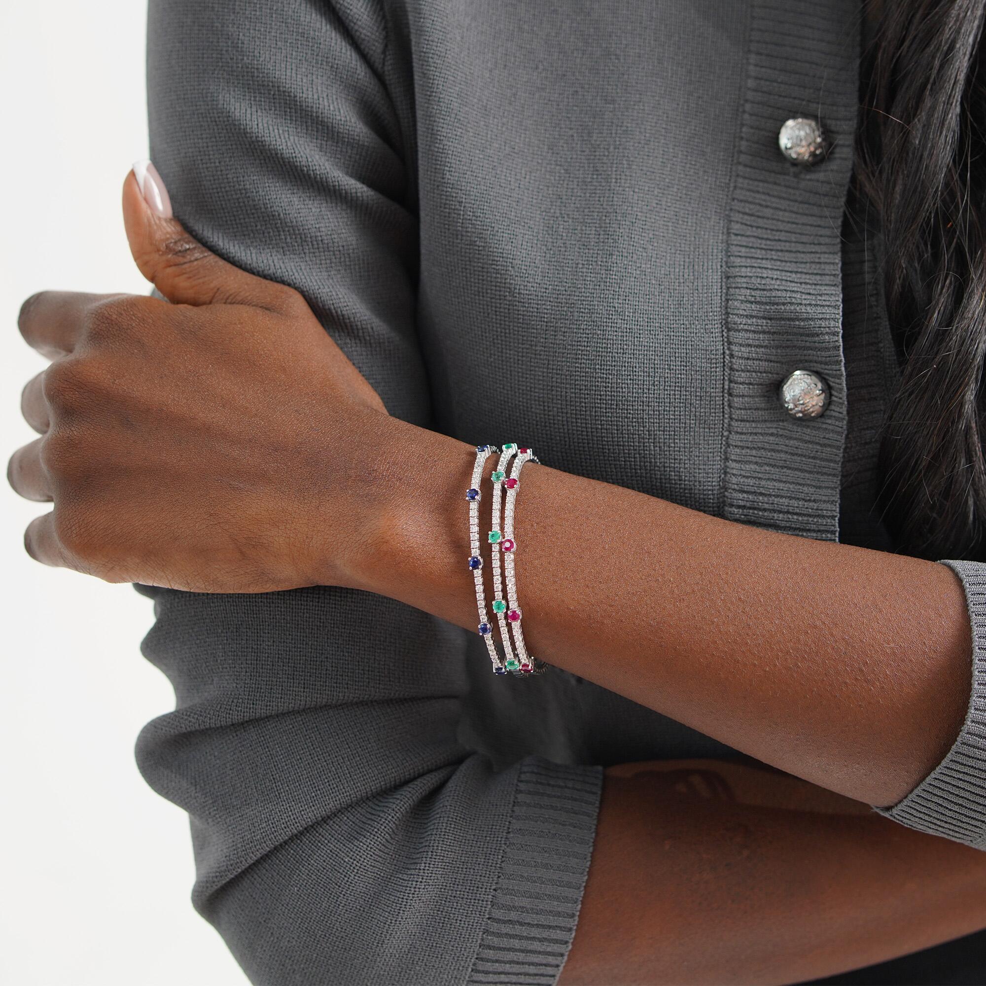 Esnek Yakut ve Pırlanta Bilezik