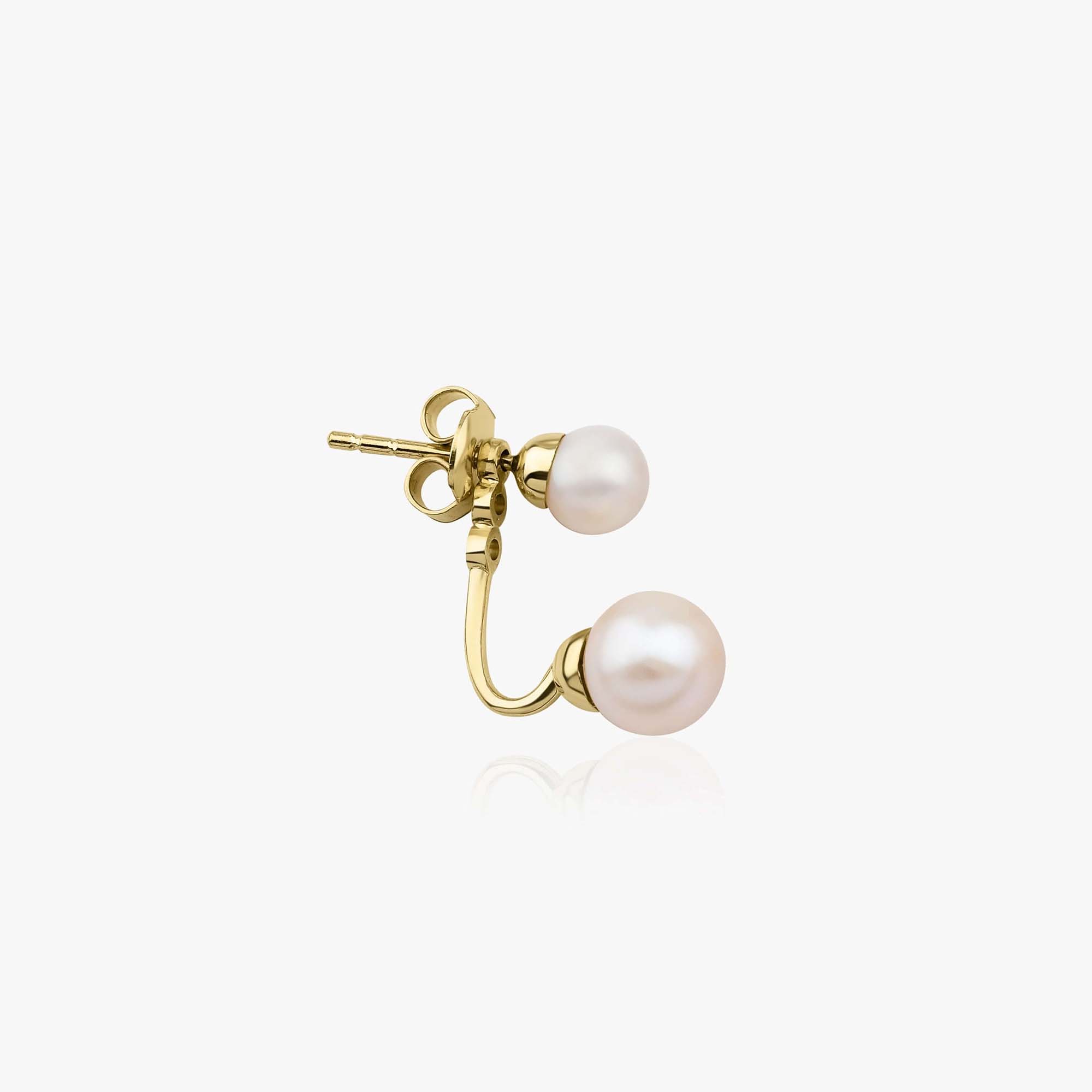 Çift İncili Küpe / Pearl Ear Jacket