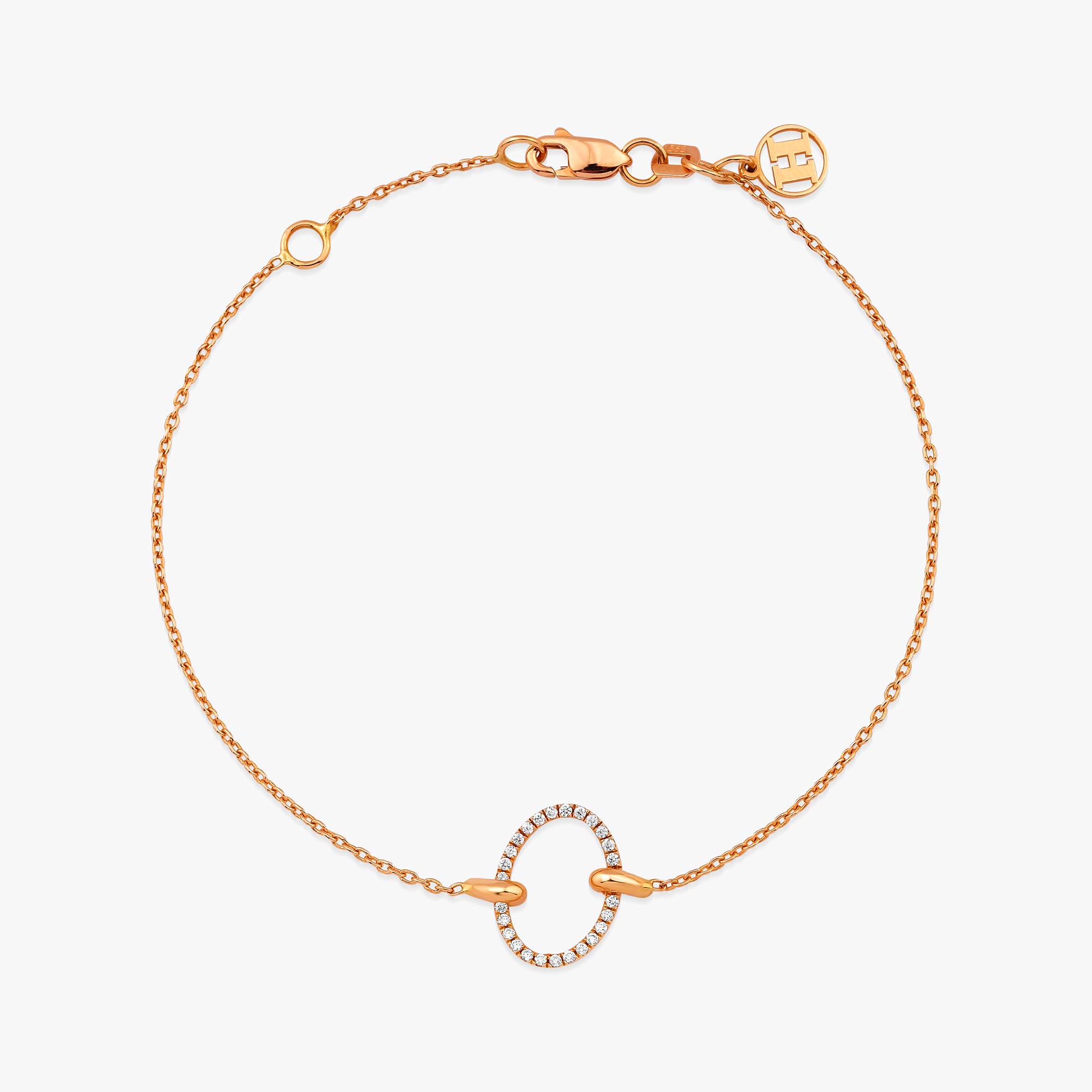 Pırlanta Oval Bileklik / Mini Diamond Oval