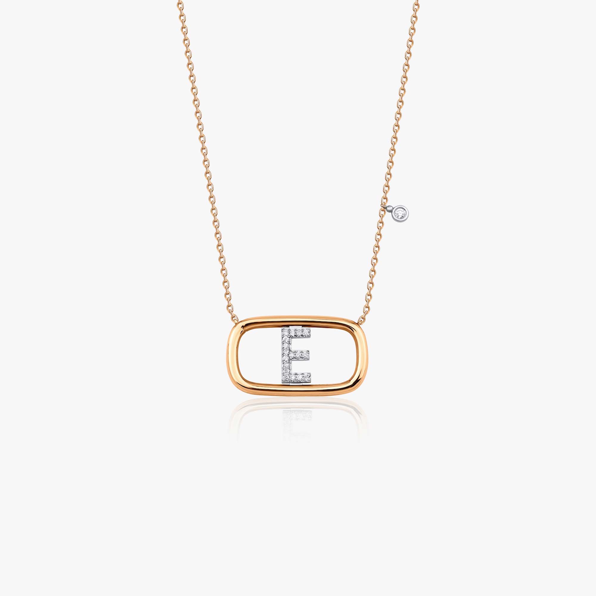 Hareketli Pırlanta Harf Kolye