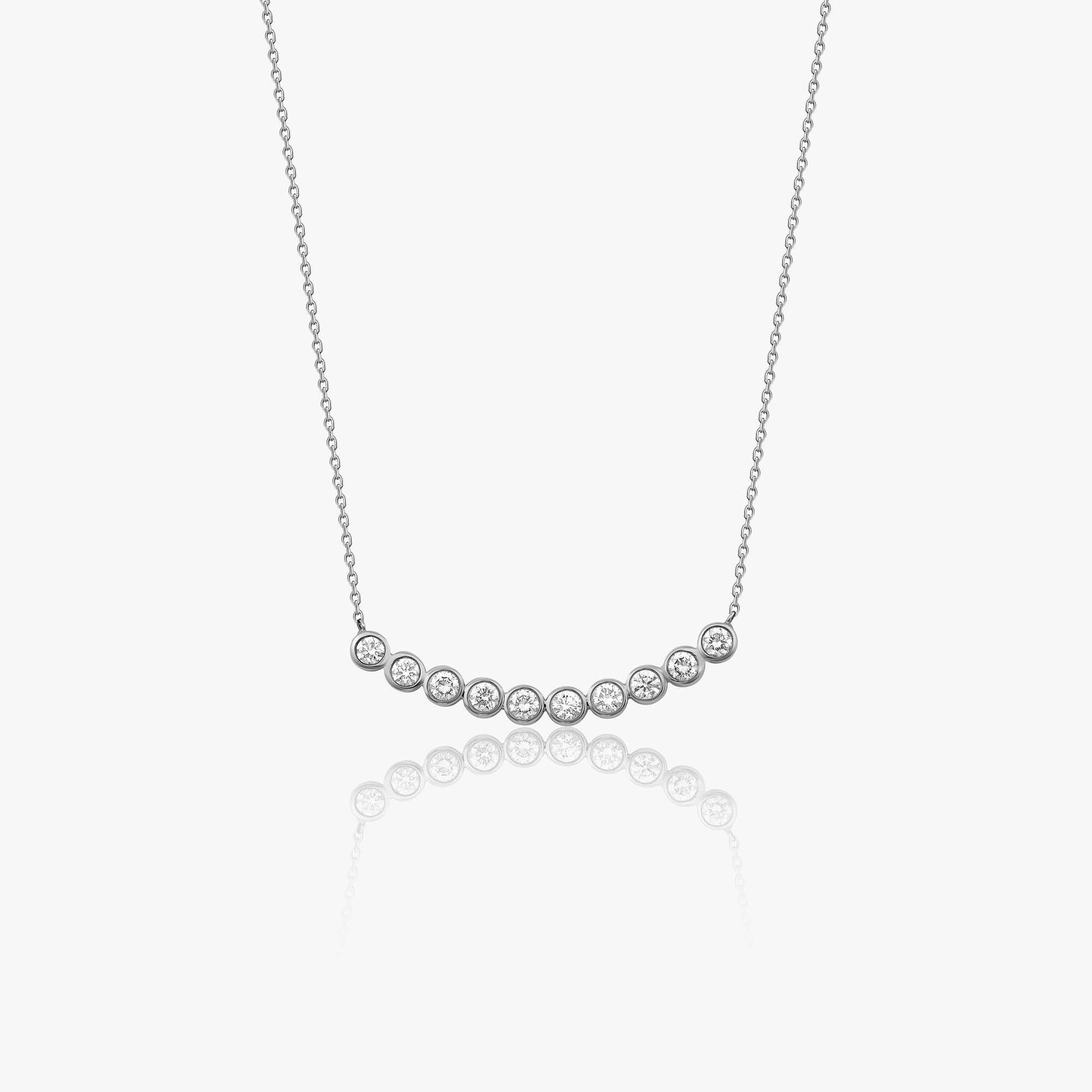 Tohum Pırlanta Bar Kolye / Bubbles