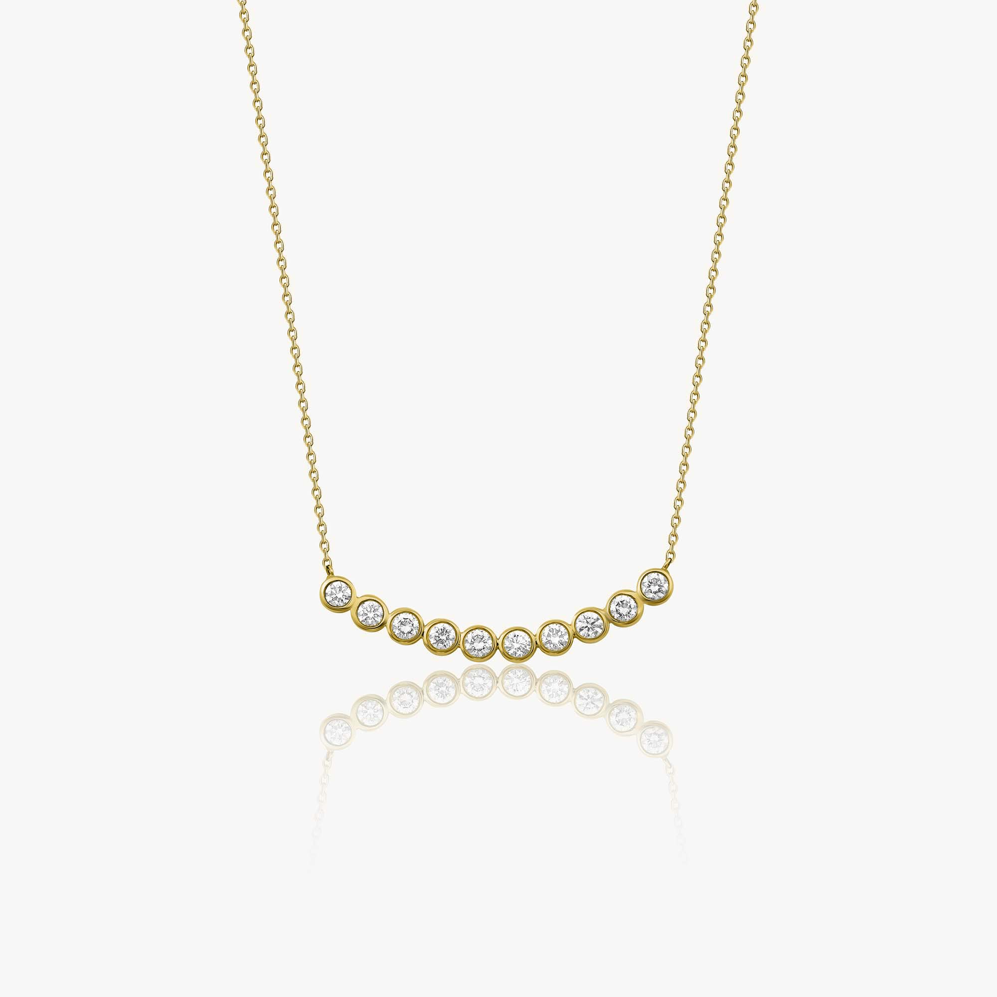 Tohum Pırlanta Bar Kolye / Bubbles