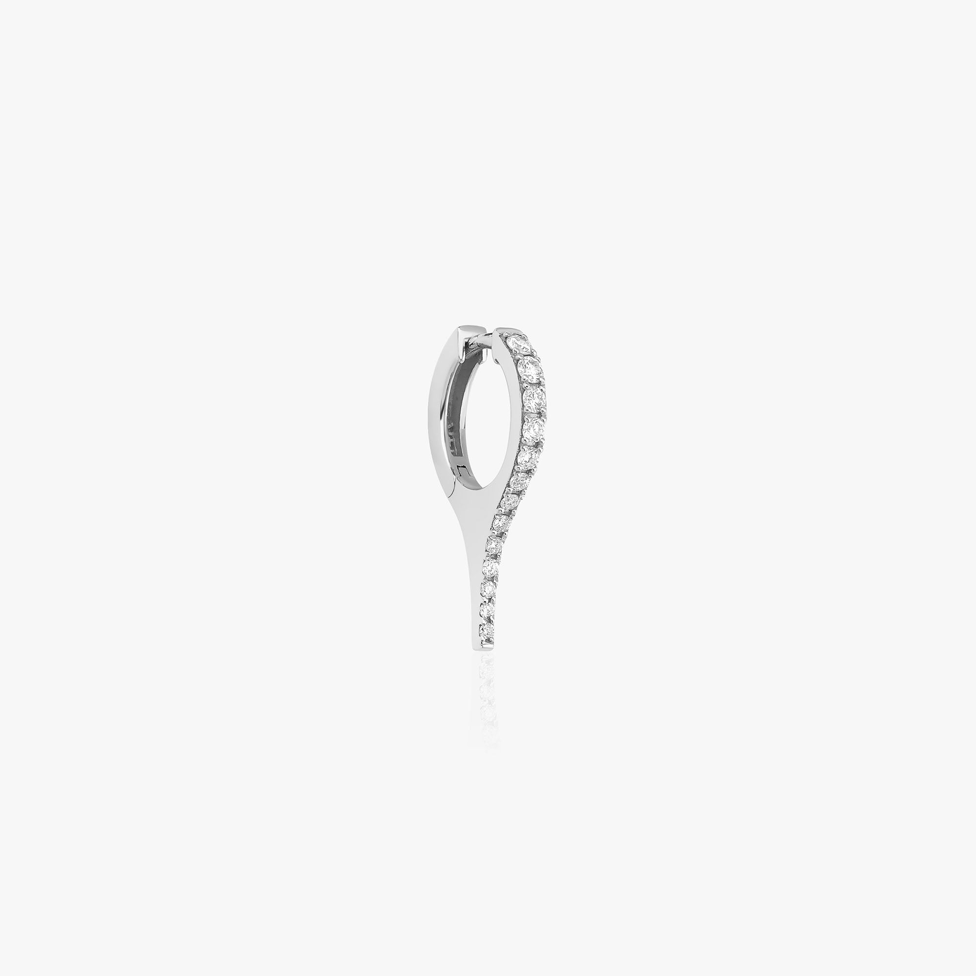 Tek Pırlanta Hançer Küpe / Diamond Dagger Hoop