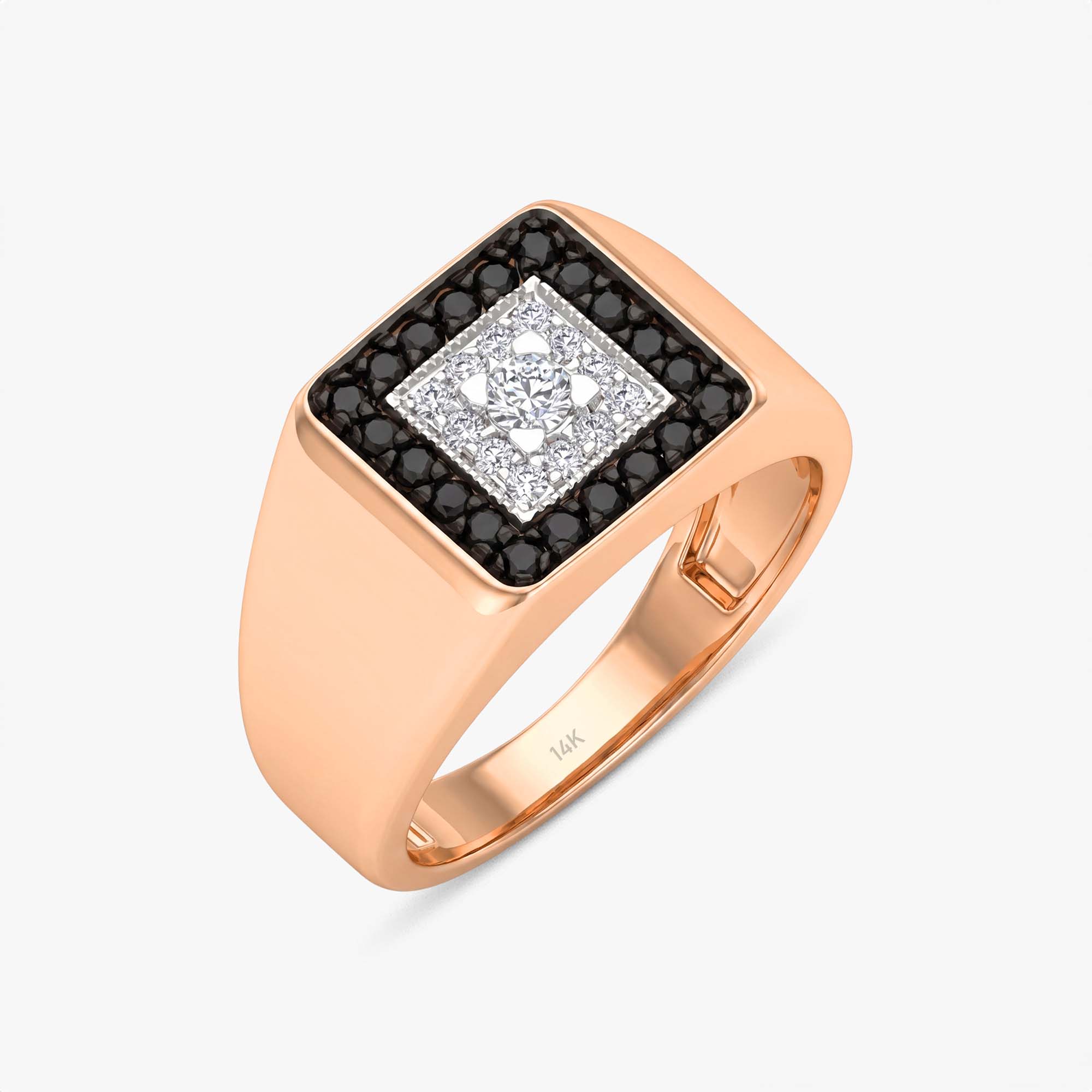 Klasik Pırlanta Serçe Parmak Yüzük / The Black Diamond Classic