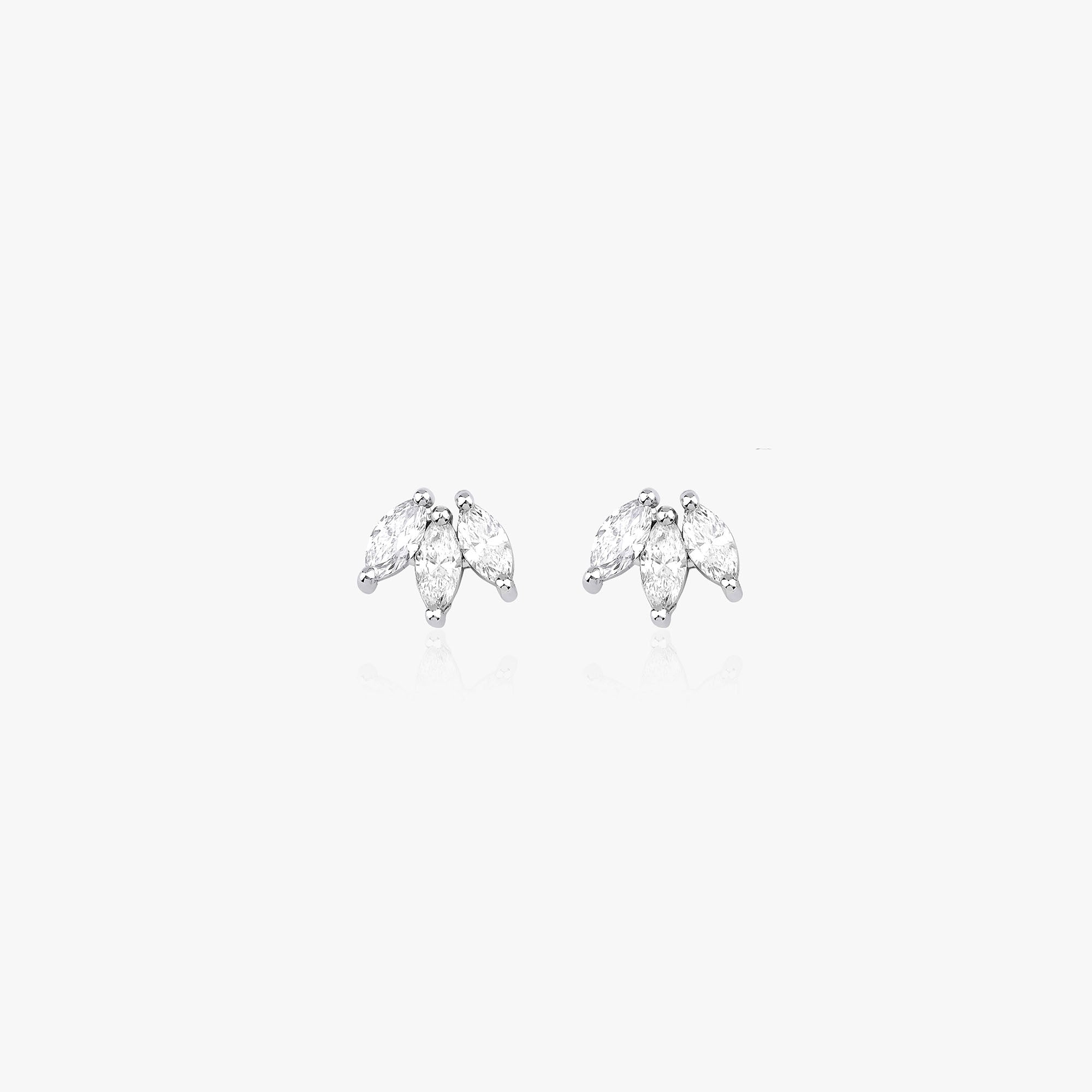 Markiz Pırlanta Lotus Stud Küpe