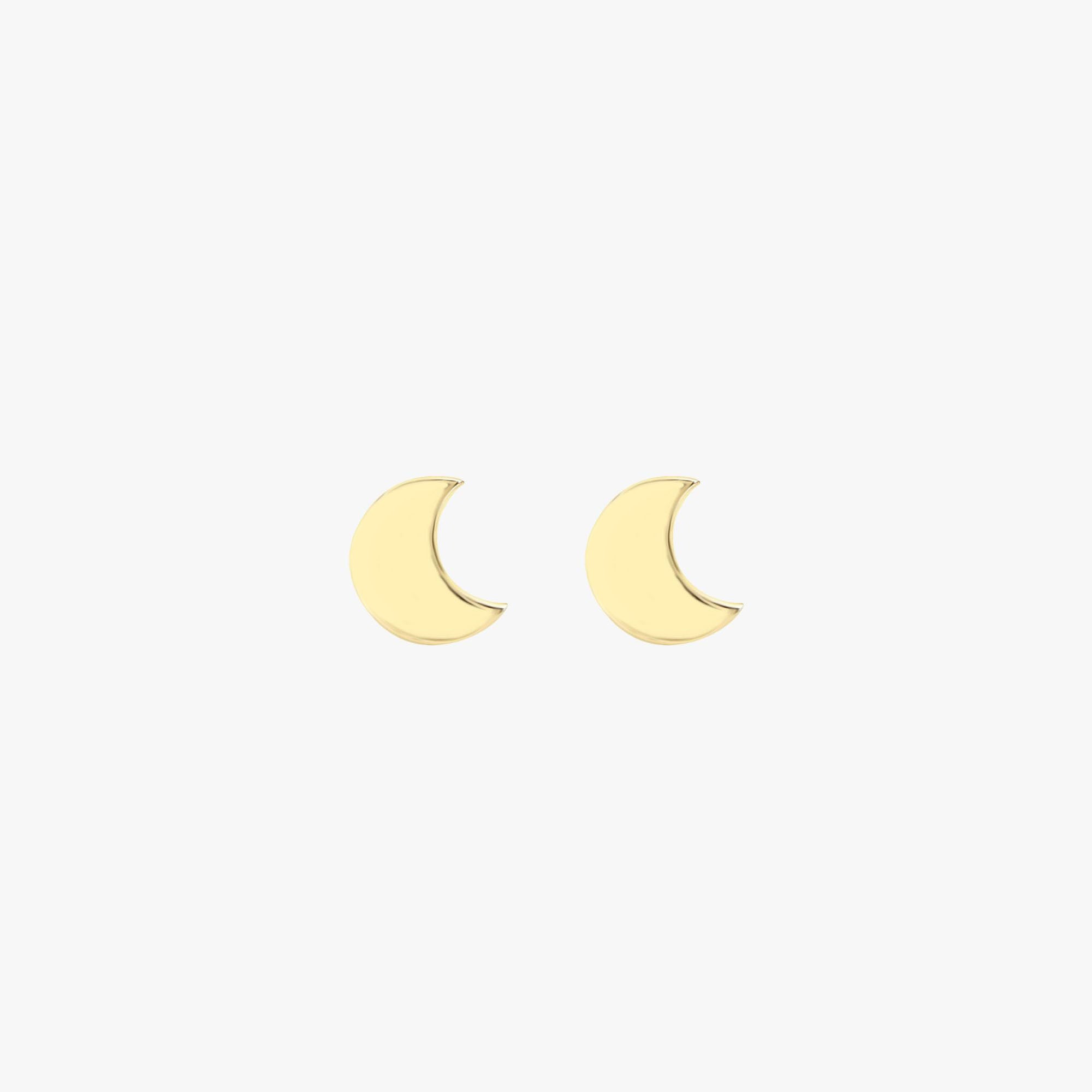 Mini Ay Stud Küpe / Mini Moon Studs