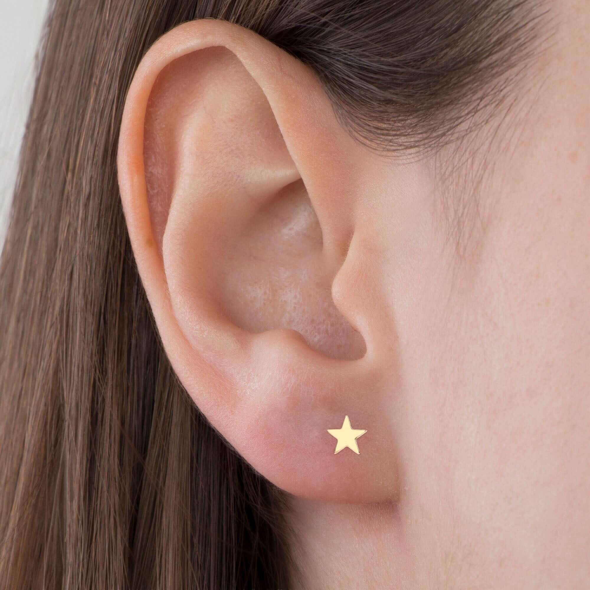 Yıldız Stud Küpe / Mini Star Studs