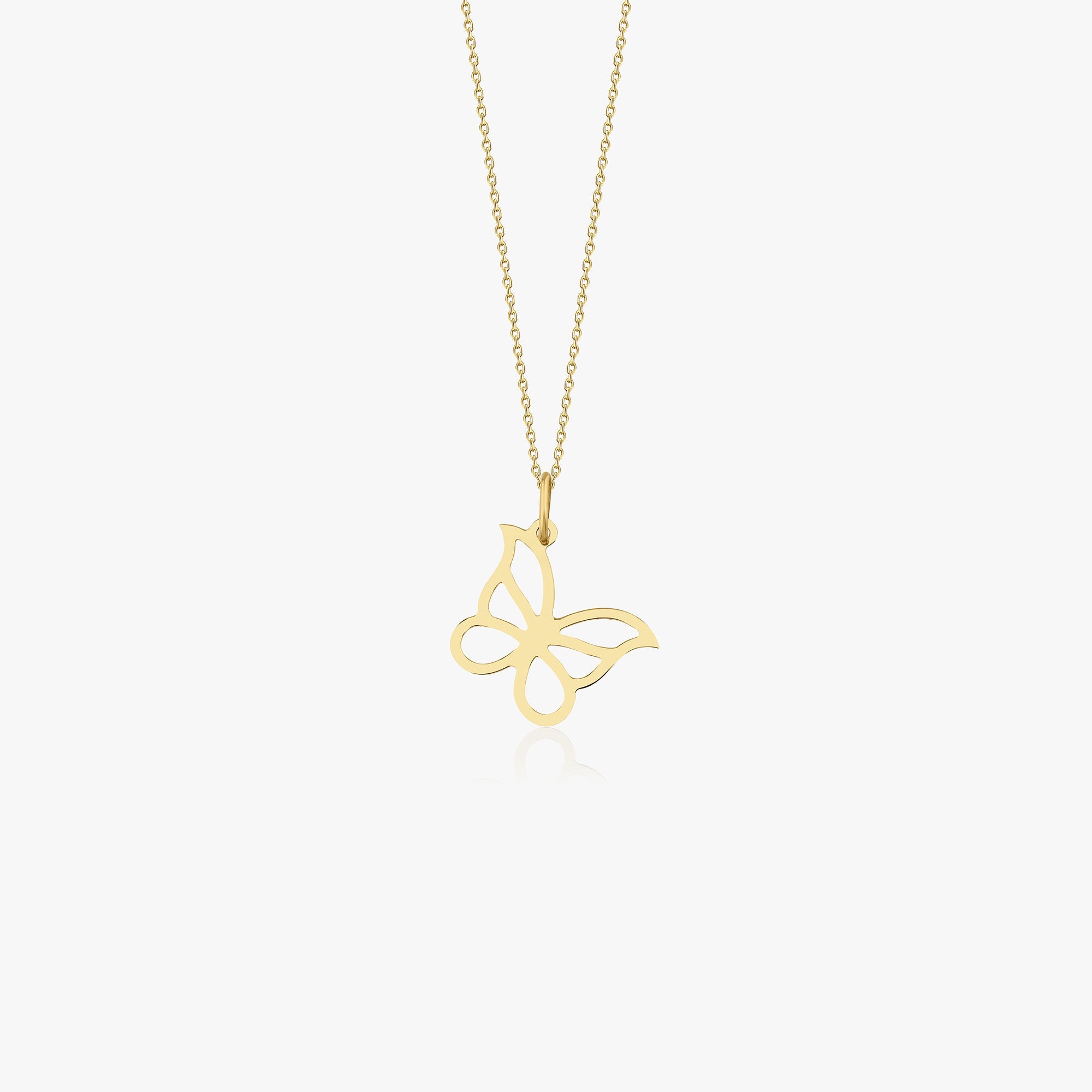 Minimal Kelebek Kolye