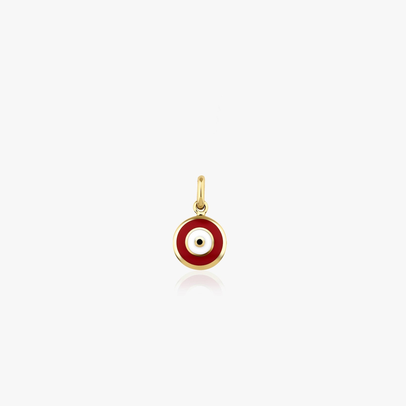 Mineli Kırmızı Nazar Kolye Ucu / Red Eye Pendant