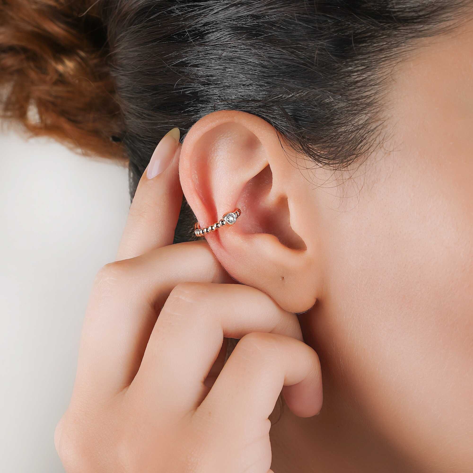 Tektaş Pırlanta Ear Cuff