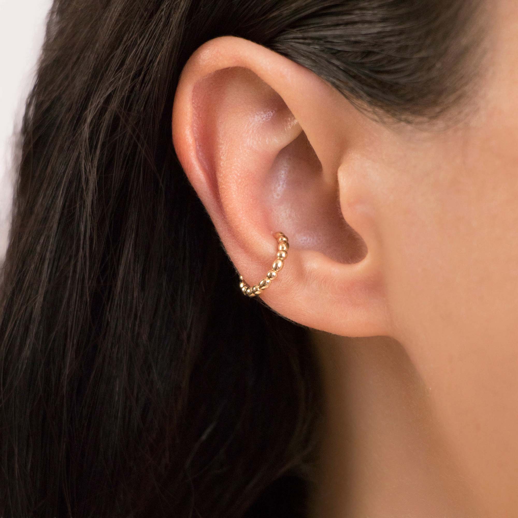 Sade Toplu Ear Cuff / Beaded Open Ear Cuff