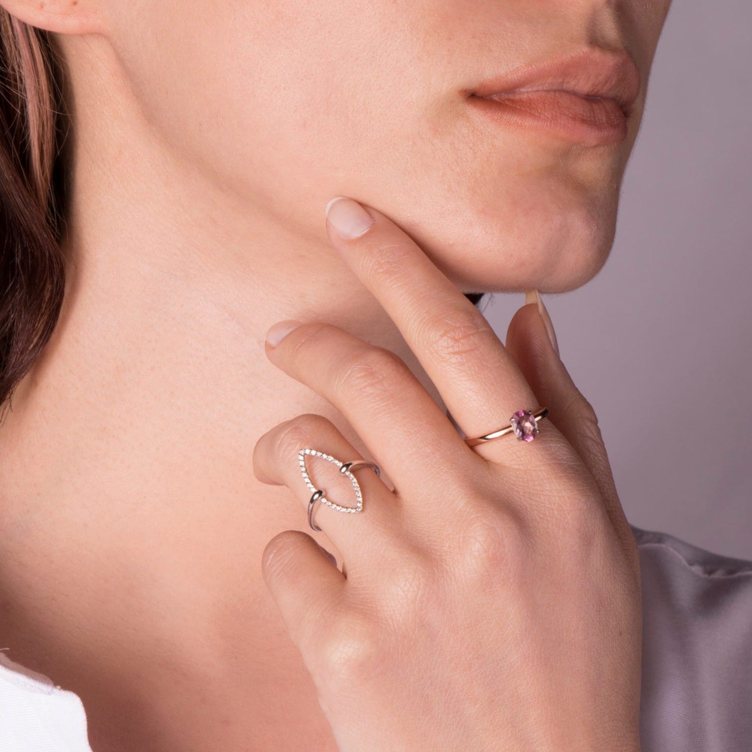 Pırlanta Açık Modern Yüzük / Diamond Dimension