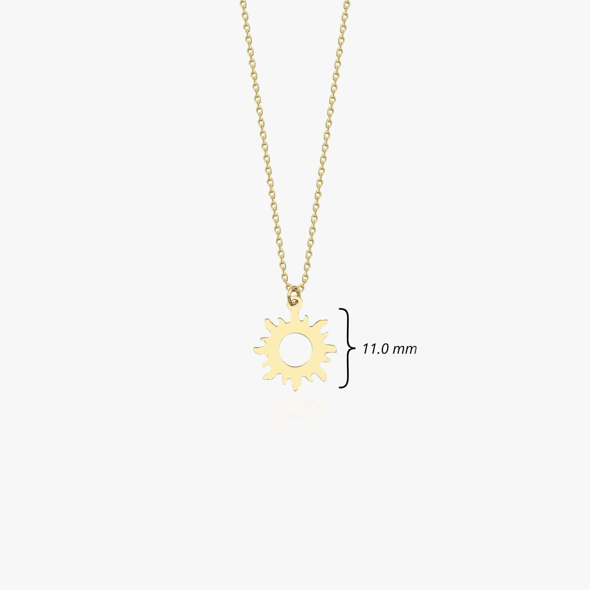 Minimal Güneş Kolye / Mini Sun